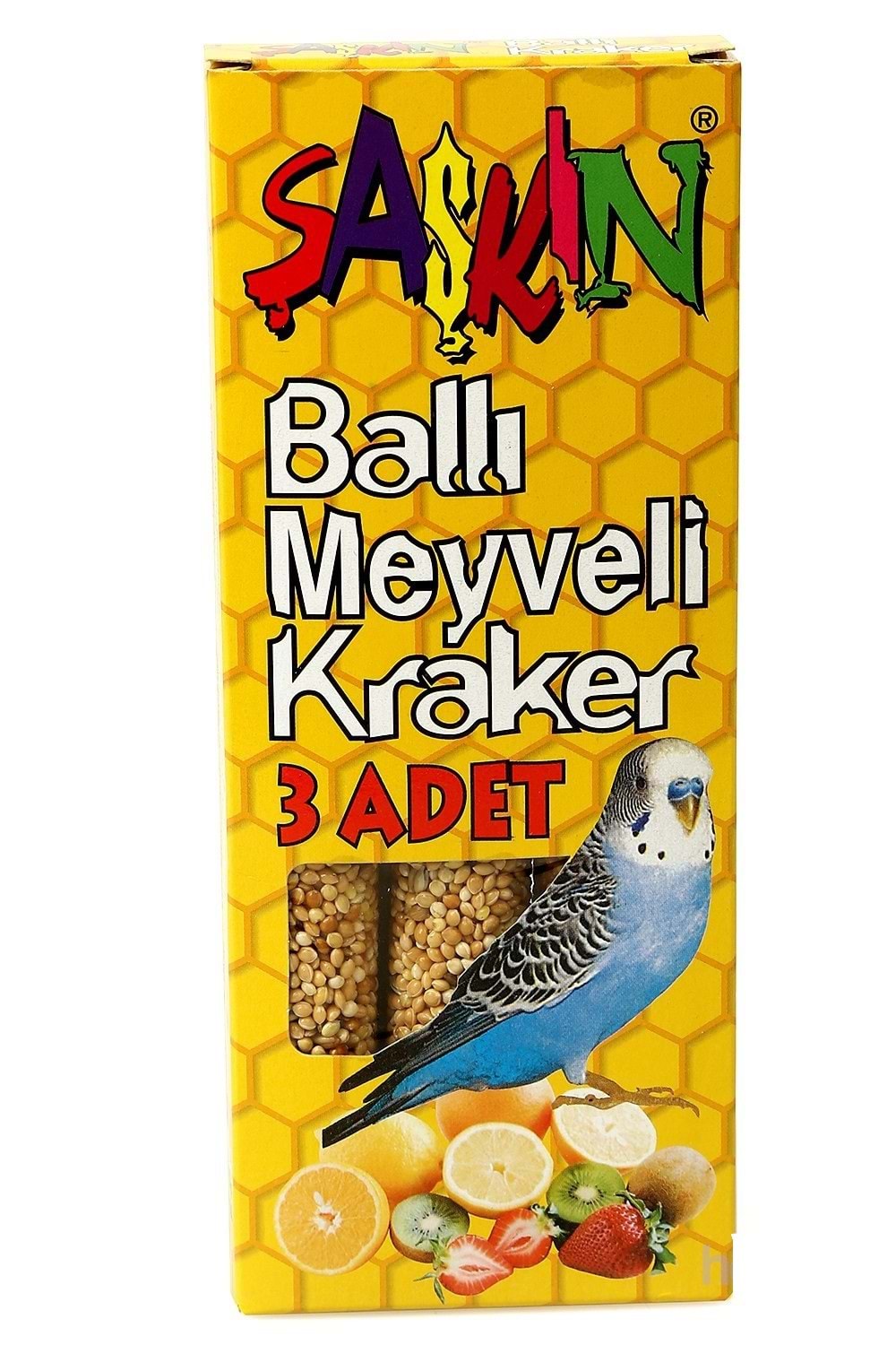 ŞAŞKIN BALLI MUHABBET KUŞU KRAKERİ 100 G