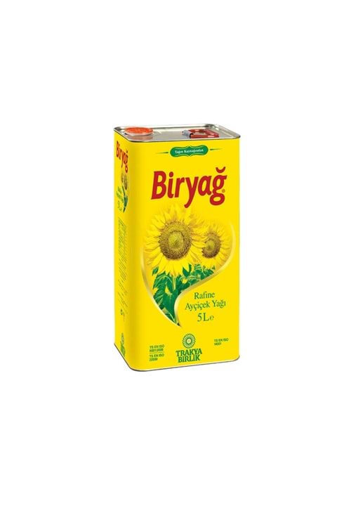BİRYAĞ AYÇİÇEKYAĞI 5 LT TENEKE